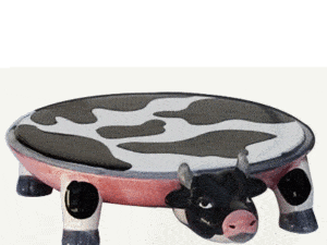 Cow Cake Stand with Tailed Cake Server