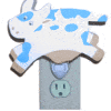 Cow Lampshade Nite Lite