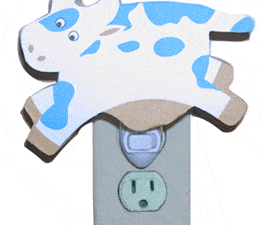 Cow Lampshade Nite Lite
