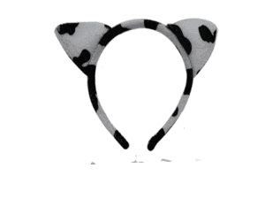 Headband Bowtie Cow Set