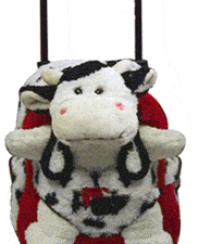 Cow Kids Luggage Backpack Combo