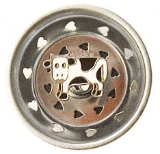 Cow Sink Strainer