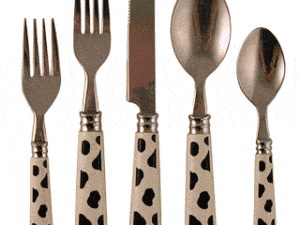 20 piece cow flatware