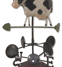 Desktop Weathervane with Cow