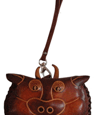 Double Sided Horned Cow Purse